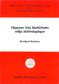 Dispenser från låneförbudet enligt aktiebolagslagen