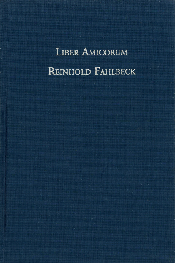 Liber amicorum Reinhold Fahlbeck