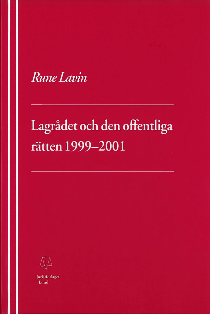 Lagrådet och den offentliga rätten 1999-2001