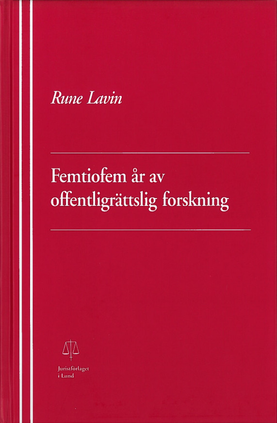 Femtiofem år av offentligrättslig forskning